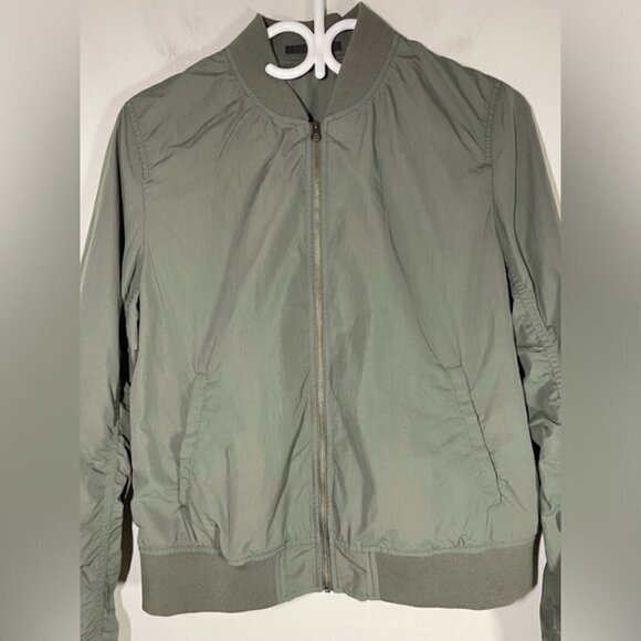 Uniqlo Green Long Sleeve Bomber Jacket size S - Picture 3 of 6